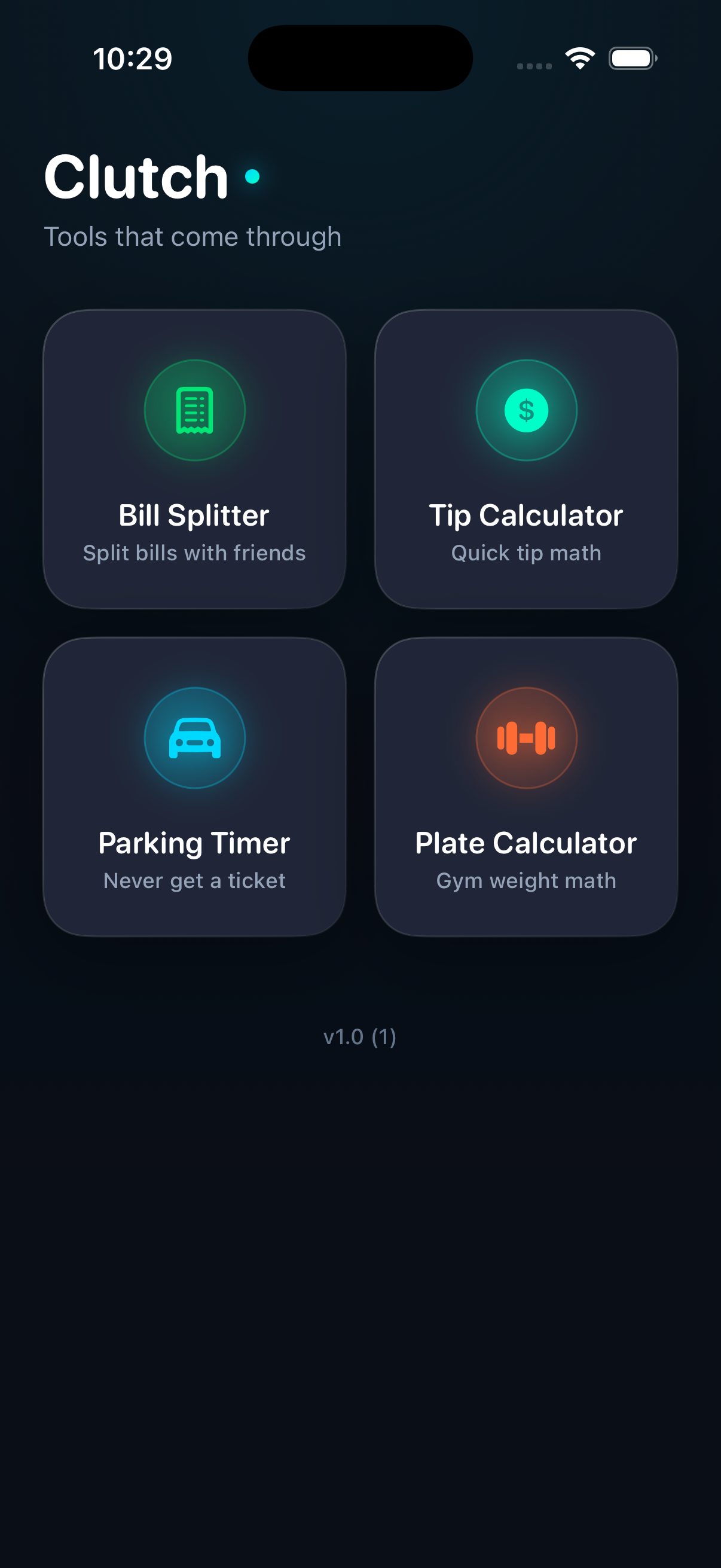 Clutch app screenshot